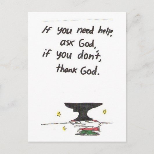 Post Card Fantastische Kirchenschilder Postkarte (Vorderseite)