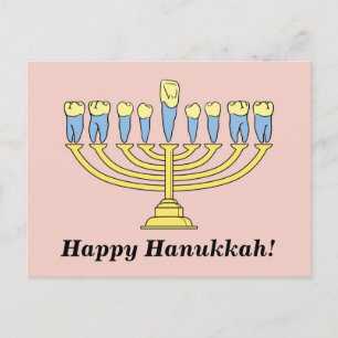 Post Card "Happy Hanukkah" Feiertagspostkarte
