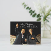 Post Card Herr Präsident & First Lady Postkarte (Stehend Vorderseite)