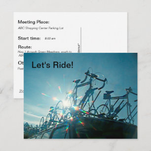 Post Card - Lasst uns fahren (Fahrräder) Postkarte