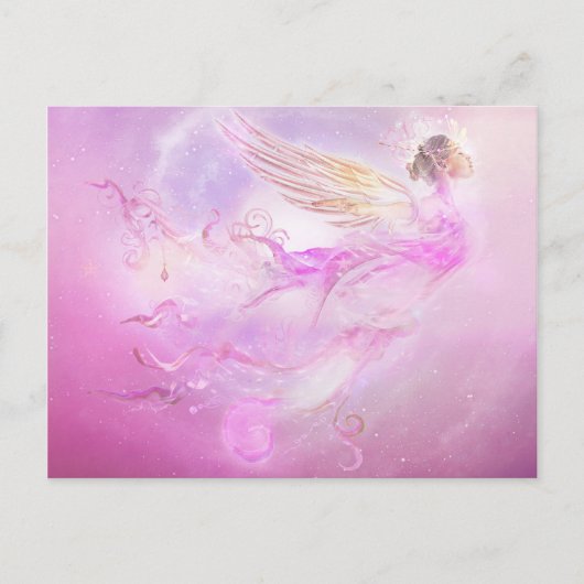 Post Card Lila Fairy Postkarte (Vorderseite)