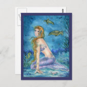 POST CARD MERMAID FANTASY POSTKARTE (Vorne/Hinten)