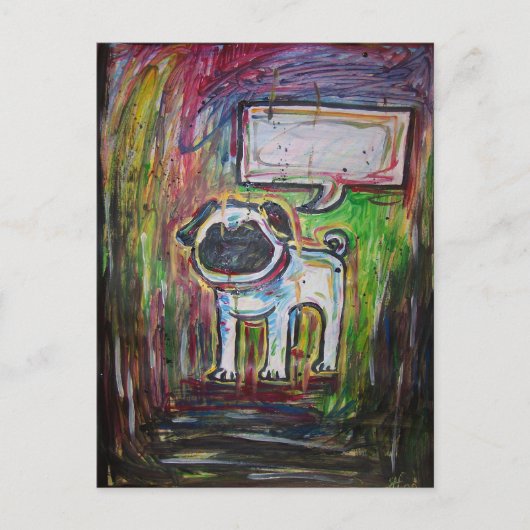 Post Card nicht sprechen Postkarte (Vorderseite)