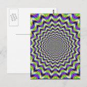 Post Card Psychedelic Star Postkarte (Vorne/Hinten)