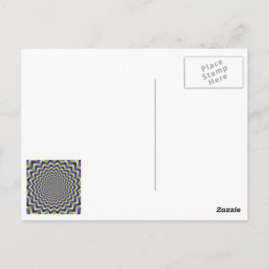 Post Card Psychedelic Star Postkarte (Rückseite)