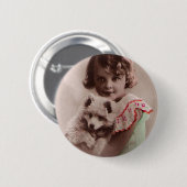 Post Card Romantic Button (Vorne & Hinten)