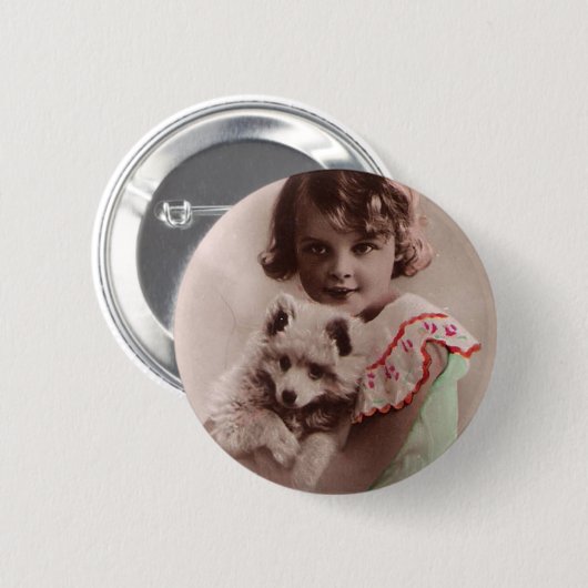 Post Card Romantic Button (Vorne & Hinten)