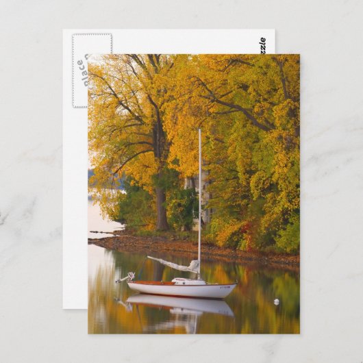 POST CARD SAILBOAT VERMONT POSTKARTE (Vorne/Hinten)