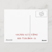 Post Card: San Francisco, Golden Gate Bridge Postkarte (Rückseite)