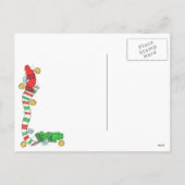 Post Card - Santa On Court Feiertagspostkarte (Rückseite)