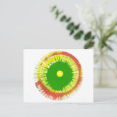 Post Card Spin Art Postkarte (Stehend Vorderseite)