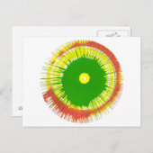 Post Card Spin Art Postkarte (Vorne/Hinten)