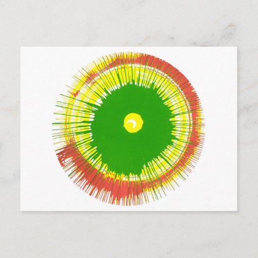 Post Card Spin Art Postkarte (Vorderseite)