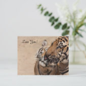 Post Card - Tiger - Tiger Tempel Thailand Postkarte (Stehend Vorderseite)