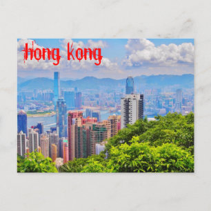 Post Card - Victorias Gipfel in Hongkong Postkarte