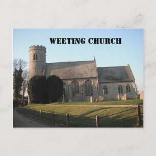 Post Card Weeting Church Weeting Norfolk England Postkarte