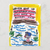 Post Card with funny church signs Postkarte (Vorderseite)