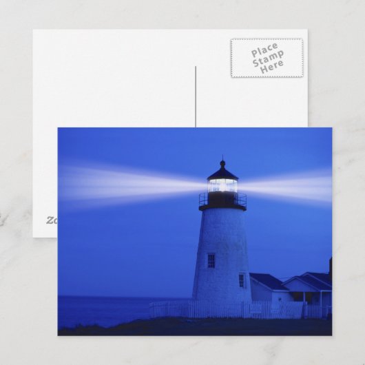 POST CARDSPemaquid Lighthouse Postkarte (Vorne/Hinten)