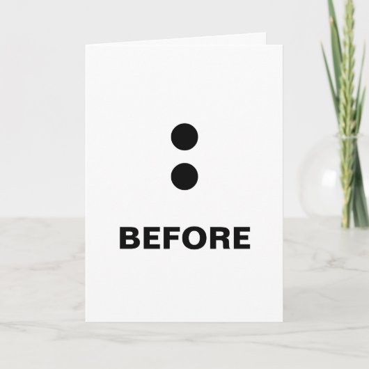 Post-Colon-Operation Karte (Vorderseite)