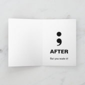 Post-Colon-Operation Karte (Innenseite)