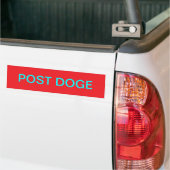 POST DOGE (rot/cyan) Aufkleber Autoaufkleber (Auf Lkw)