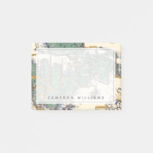 Post-drahtlose Stations-Karte, Großbritannien Post-it Klebezettel