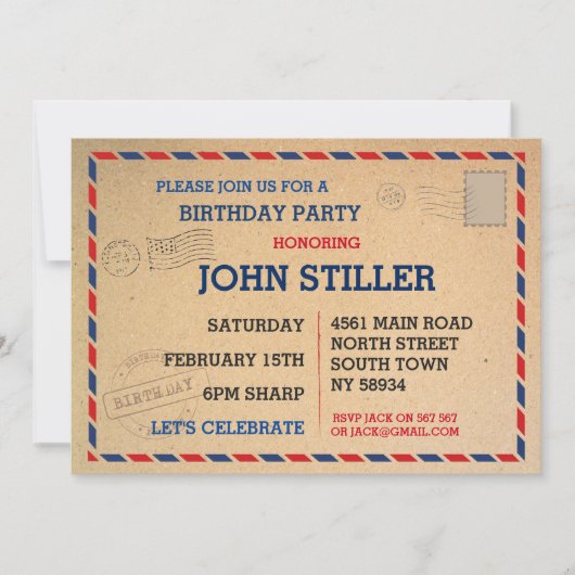 Post Einladende Post Post Einladung (Vorderseite)