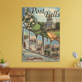 Post Falls, Idaho - Große Briefszenen Leinwanddruck (Insitu (Wohnzimmer))