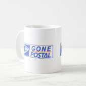 POST GEGANGEN KAFFEETASSE (Vorderseite Links)