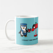 Post-Geschenk Mailman-Post-Damen-Postangestellter Kaffeetasse (Links)