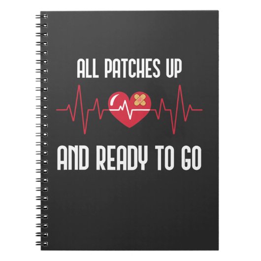 Post Heart Operation gut Bypass Erholung Notizblock (Vorderseite)