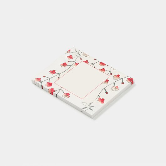 POST- HINWEISE: SEITEI: CHERRY BLOSSOMS POST-IT KLEBEZETTEL (angewinkelt)