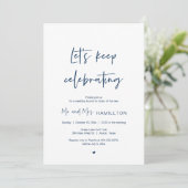 Post Hochzeit Brunch, behalt Invita feiern Einladung (Stehend Vorderseite)