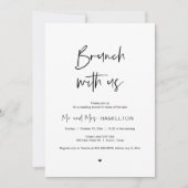 Post Hochzeit Brunch, Brunch mit den Neuvermählten Einladung (Vorderseite)