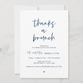 Post Hochzeit Brunch, Dank einer Brunch-Einladung Einladung (Vorderseite)