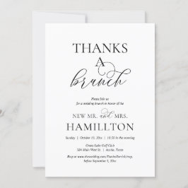 Post Hochzeit Brunch, Dank einer Brunch-Einladung Einladung