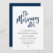 Post Hochzeit Brunch, der Morgen danach Einladung (Vorne/Hinten)