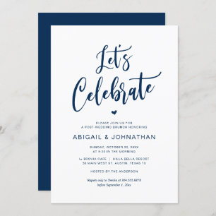 Post Hochzeit Brunch, Eat, Lass feiern Einladung