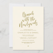 Post Hochzeit, Brunch mit den frisch vermählten, i Einladung (Vorderseite)