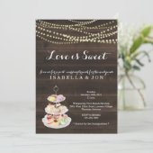 Post Hochzeit Brunch Morgens Nach der Liebe ist sü Einladung (Stehend Vorderseite)