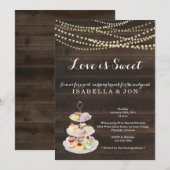 Post Hochzeit Brunch Morgens Nach der Liebe ist sü Einladung (Vorne/Hinten)