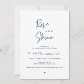 Post Hochzeit Brunch, Rise und Shine Einladung (Vorderseite)