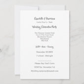 Post Hochzeit Empfang Party Verheiratet in Korfu Einladung (Rückseite)