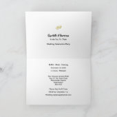 Post Hochzeit Empfang Party Verheiratet in Mallorc Einladung (Innenseite)