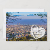 Post Hochzeit Empfang Party Verheiratet in Spanien Einladung (Vorderseite)