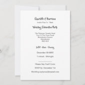 Post Hochzeit Empfang Party Verheiratet in Spanien Einladung (Rückseite)