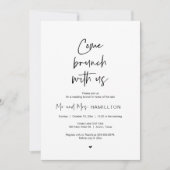 Post Hochzeitsfeier, Brunch mit uns Einladung (Vorderseite)