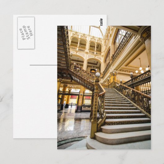 Post in Mexiko Postkarte (Vorne/Hinten)