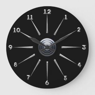 Post Industrial Große Wanduhr