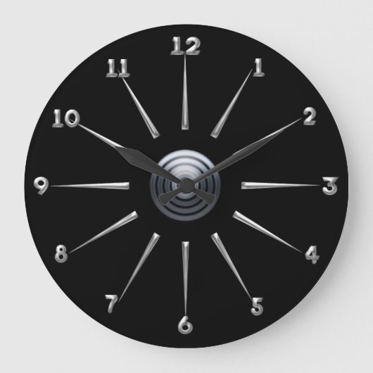 Post Industrial Große Wanduhr (Vorderseite)